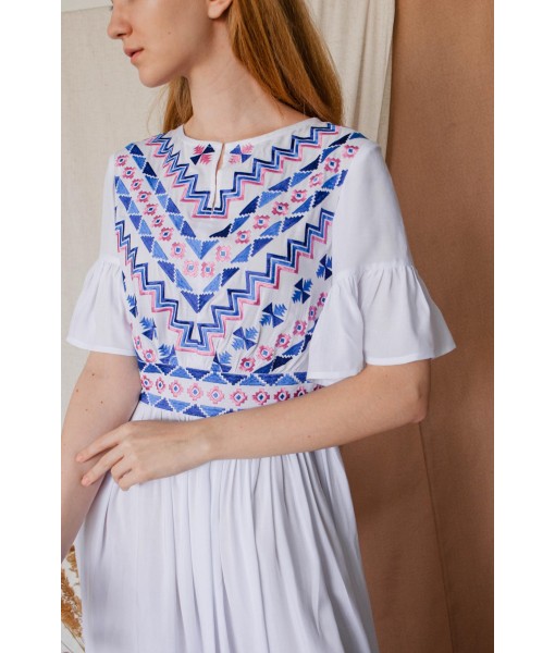 Poppy embroidered gown dress