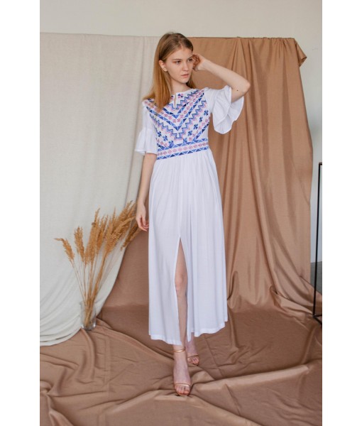 Poppy embroidered gown dress