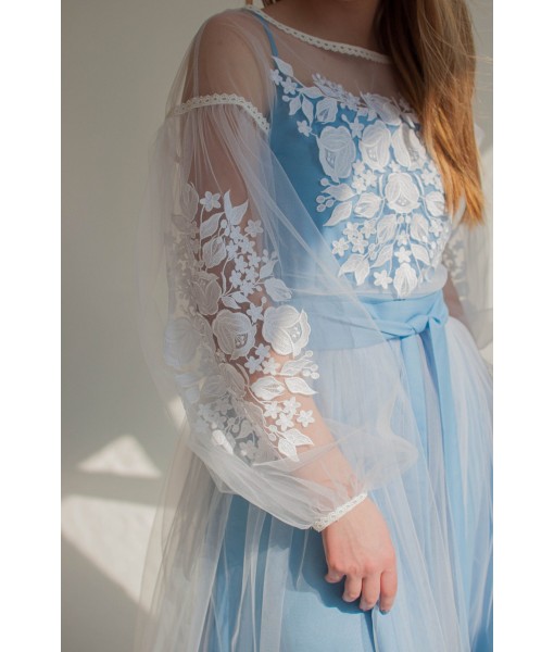 Light blue tulle dress