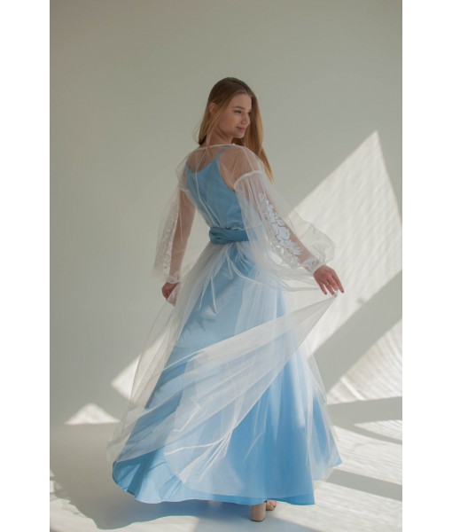Light blue tulle dress