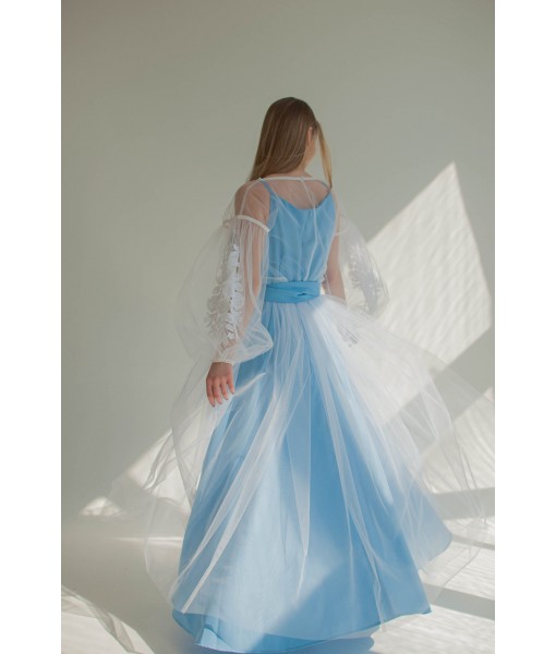 Light blue tulle dress