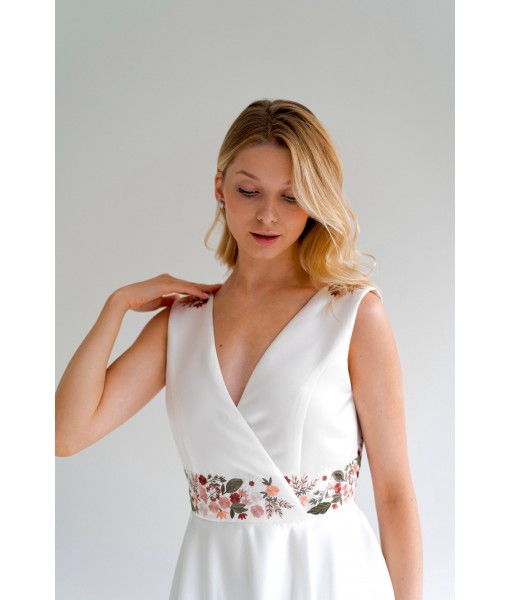 Simple satin low back dress
