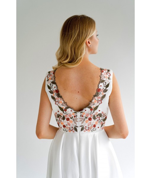 Simple satin low back dress